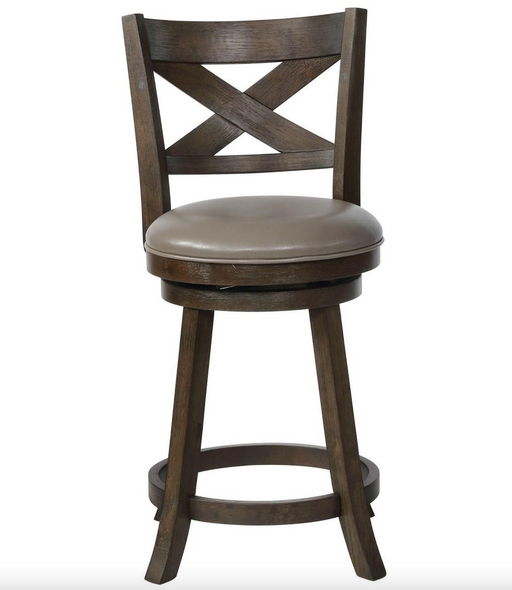 KIPPER  Swivel Counter Height Stool with Upholstered Seat