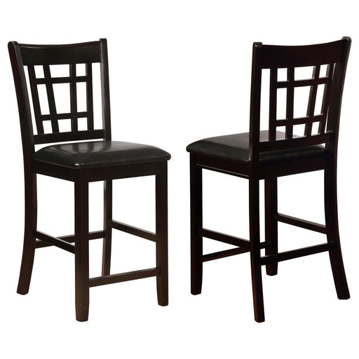Lavon Transitional Espresso Counter-Height Chair - Set of 2