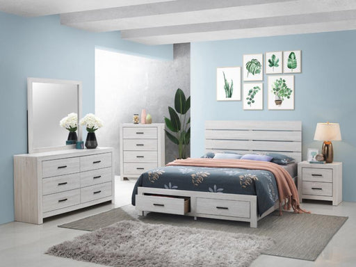 Brantford 5-piece Storage Bedroom Set Coastal White