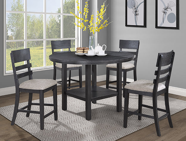 GUTHRIE COUNTER HEIGHT ROUND TABLE W/LAZYSUSAN