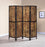 Rustic Grey Driftwood Four-Panel Screen Room Divider