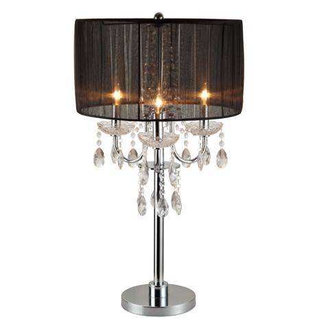 CHANDELIER TABLE TOUCH LAMP 29.5"H
