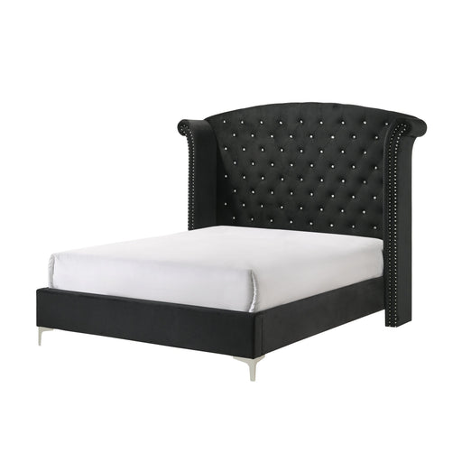 Lucinda Upholstered Bed with Button-Tufting