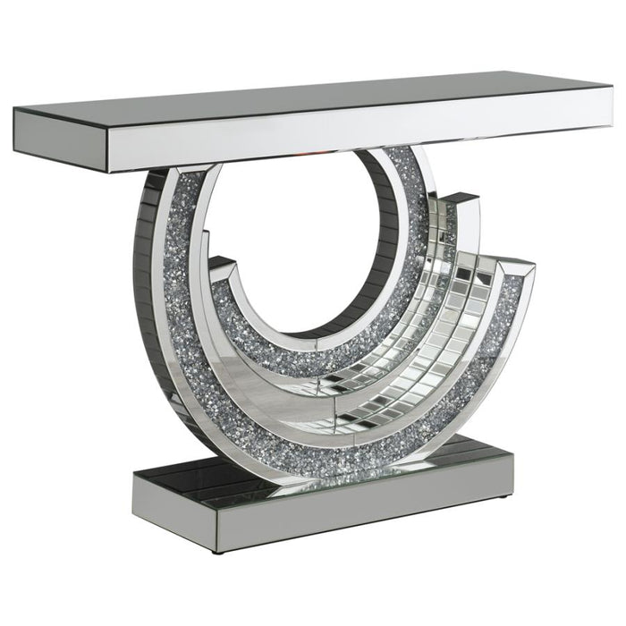 Imogen Multi-Dimensional Console Table Silver