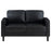 Ruth 2-piece Upholstered Track Arm Sofa Set Black