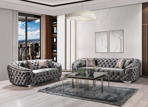 Lupino Velvet Living Room Set