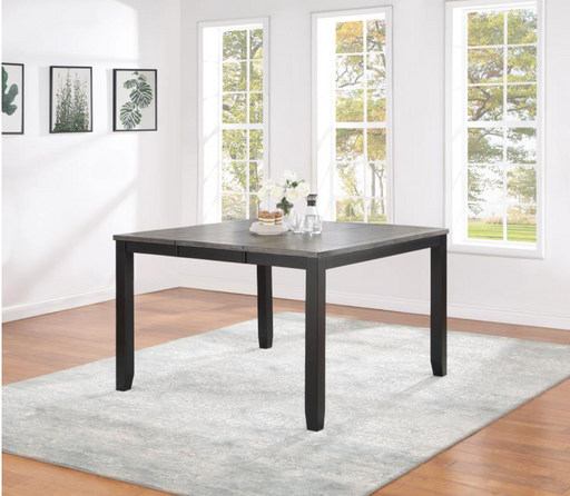 Elodie Counter Height Dining Table with Extension Leaf Grey and Black Price
