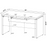 Skylar 2-piece Home Office Set L-Shape Desk with File Cabinet Cappuccino