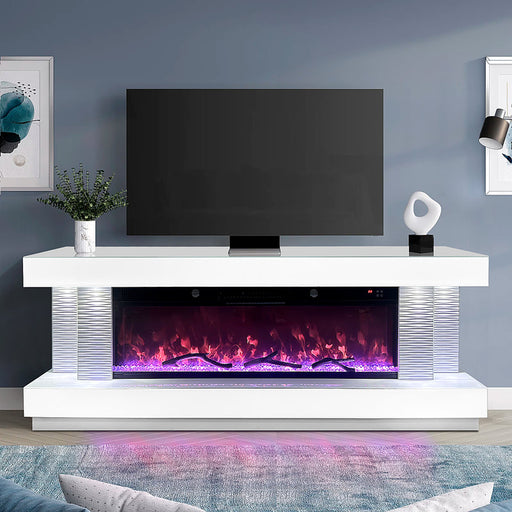 A91 TV STAND W/FIREPLACE