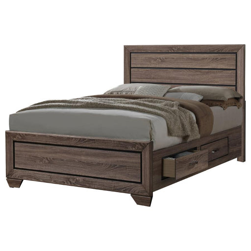 Kauffman Storage Bed Washed Taupe