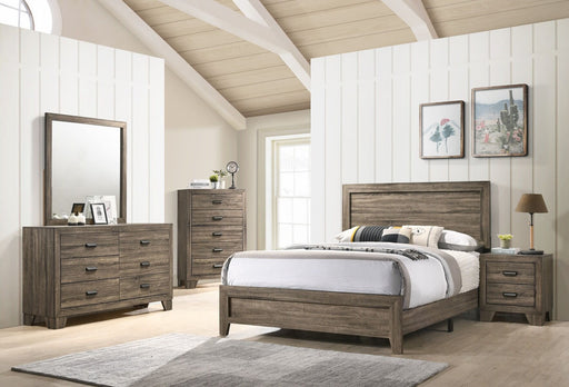 Millie Upholstered Greyish Brown Bedroom Collection
