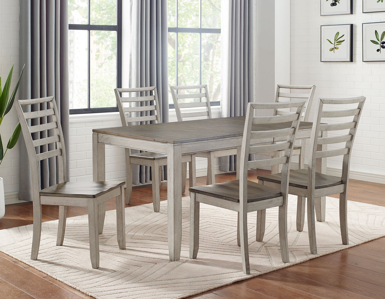 Abacus 5-Piece Dining Set (Table & 4 Side Chairs)