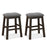 2 Piece 24.5 Inch Counter Height Bar Stool Set with Padded Seat