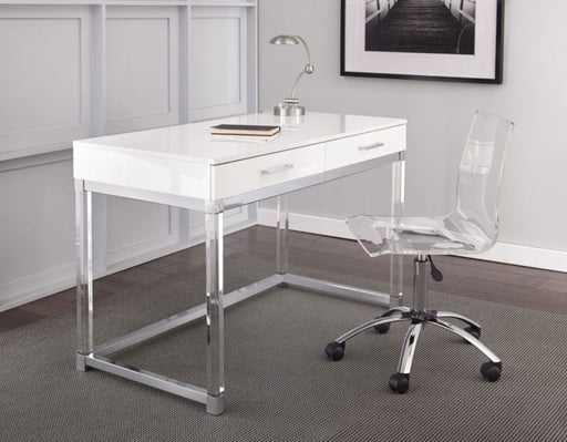 Everett 2-Piece Acrylic Desk Set (Desk & Desk Chair)