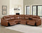 Casa 6-Piece Leather Dual-Power Reclining Sectional