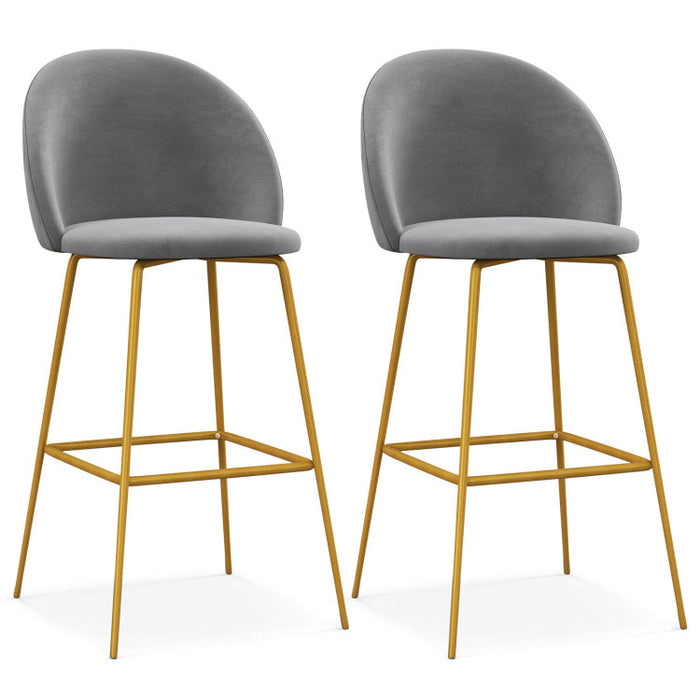 29 Inches Bar Stools Set of 2 with Padded Seats