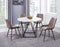 Ramona 5 Piece Marble Top Set(Table & 4 Side Chairs)