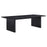 Brookmead Rectangular Dining Table With 18″ Removable Extension Leaf Black
