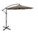 10 Feet Offset Umbrella with 8 Ribs Cantilever and Cross Base