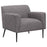 Darlene Upholstered Tight Back Accent Chair Charcoal