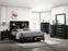 Fallon Black LED Storage Platform Bedroom Set