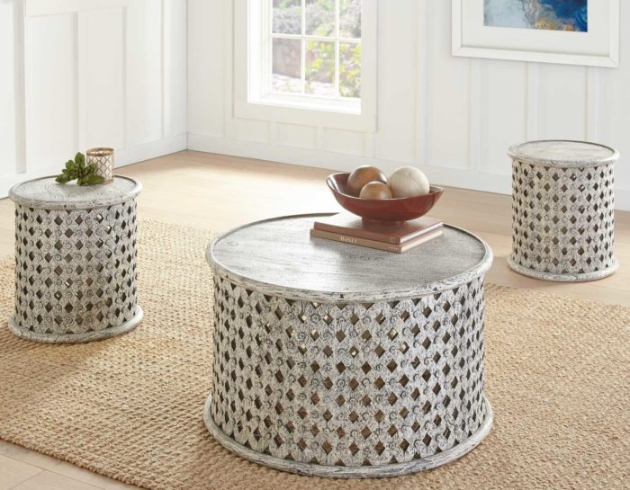 Samir 3-Piece Occasional Set (Cocktail Table & 2 End Tables)