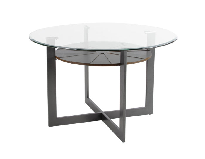 Olson 48 inch Round Glass Top Table