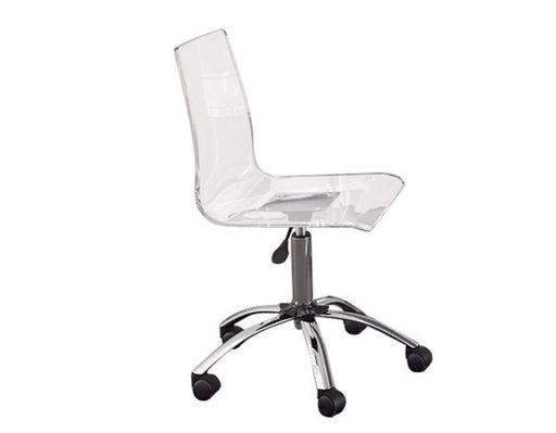 Arthur Adjustable Swivel Chair, Clear