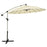 10 Feet Patio Offset Umbrella Market Hanging Umbrella for Backyard Poolside Lawn Garden