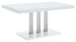 Brooklyn 5-Piece Dining Set White And Chrome