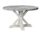Canova 52-inch Round Gray Marble Top Dining Table