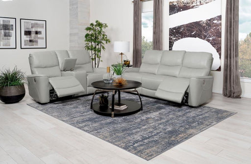 Greenfield 2-Piece Upholstered Power Reclining Sofa Set Ivory