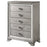 Vail 5-Drawer Chest with Mirrored Accents