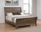 Frederick Sleigh Panel Bed Weathered Oak