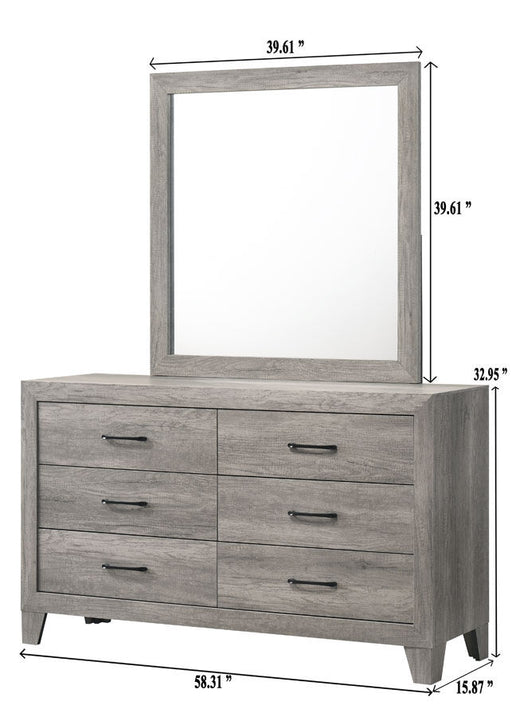 Hopkins Driftwood Dresser Mirror