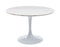 Colfax 5-Piece White Marble Dining Set (Table & 4 Chairs)