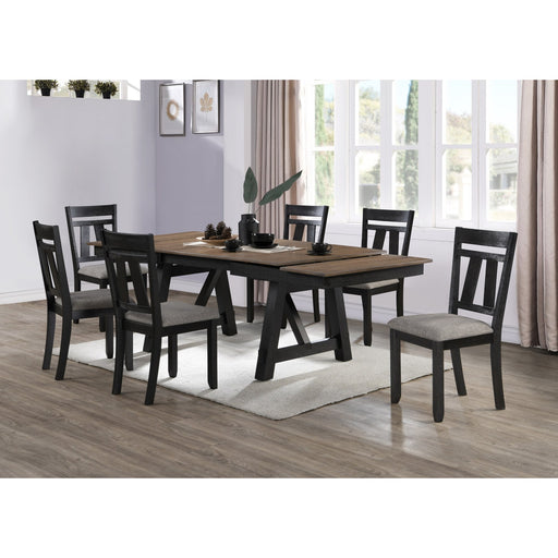 MARIBELLE DINING TABLE WHEAT CHARCOAL