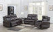 Coachella Leather Dual-Power Reclining Sofa – Brown