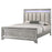 Vail Upholstered Bed with Mirrored Accents