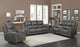 Laurel Leather Dual-Power Reclining Sofa