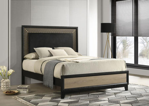 Valencia Bed Light Brown and Black