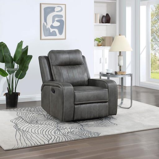 Raelynn Upholstered Recliner Chair Grey