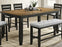 BARDSTOWN COUNTER HEIGHT TABLE WHEAT CHARCOAL