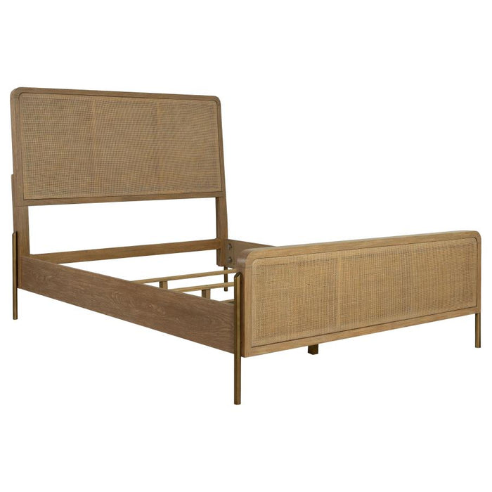 Arini 5-Piece Upholstered Eastern Bedroom Set Sand Wash