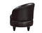 Sophia Swivel Accent Chair, Brown Leatherette