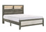 Rhett Brown/Cream LED Platform Bed