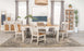 Kirby 5-Piece Dining Set Natural And Rustic Off White