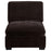 Lakeview Upholstered Armless Chair Dark Chocolate