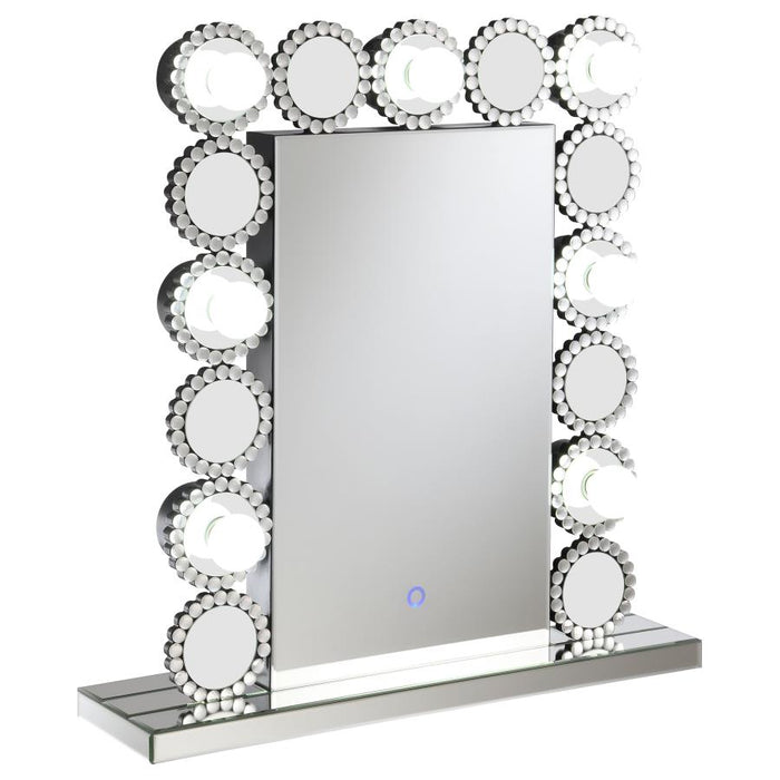 Aghes Rectangular Table Mirror With LED Lighting Mirror