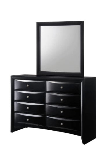 Emily Black Bedroom Dresser Mirror